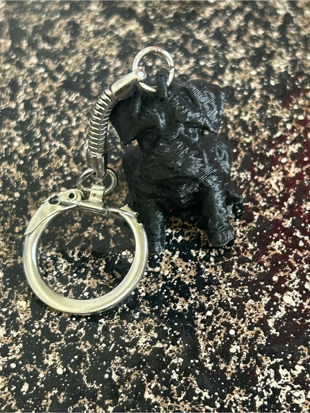 Black Bulldog Keychain for Men - Stylish Pocket Accessory